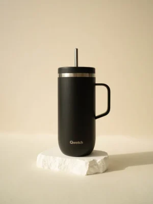 Matt Noir Cold Cup isotherme avec Anse Contenance 600ml