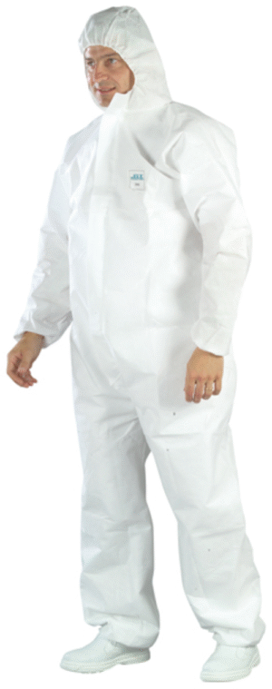 Combinaison 'SMS' 65g/m2 cagoule, blanc (CARTON DE 25)