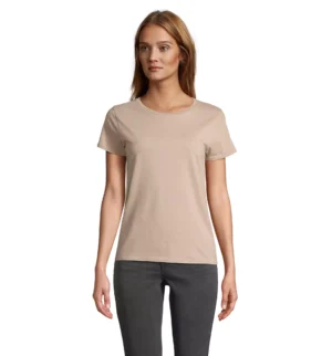 TEE-SHIRT FEMME JERSEY COL ROND AJUSTÉ Jersey 175 BIO (apprêt doux)